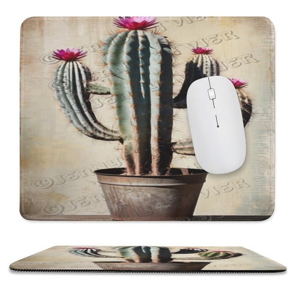 Cactus Decor Cacti Mouse Pad - Studio Series, Computer Mousepad with Non-Slip Rubber Base, Gaming Mouse Mat for Laptop, Office & Home 10"x12"