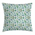 thumbnail image 1 of Cactus Decor Throw Pillow Cushion Cover, Hand Painted Exotic Plant Collection Saguaro Prickly Pear Succulents Spines, Decorative Square Accent Pillow Case, 16 X 16 Inches, Multicolor, by Ambesonne, 1 of 2