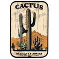 thumbnail image 1 of Cactus Delicate Flowers Relax Soak Unwind Breathe Decor 12"x8" Crystal Porcelain Painting Wall Decor Funny Desk and Shelf Decor Modern Artwork Painting Black Framed Ready to Hang, 1 of 8