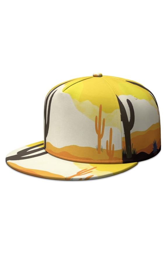 Cactus Desert Baseball Cap for Men Women Adjustable Hat Bill Brim Adjustable Visor Beach Trucker Hat for Unisex Young Adults
