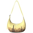 thumbnail image 1 of Cactus Desert Crescent Crossbody Bag for Women Casual Hobo Dumpling Bag for Outdoor Activity, 1 of 5