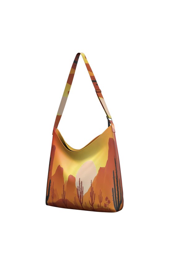 Cactus Desert Crossbody Cross Body Shoulder Purse Bag Tote Handbag for Women Men