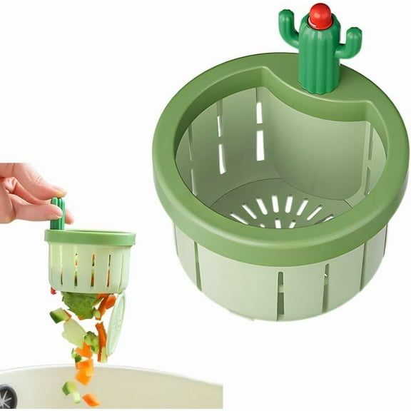 Cactus Drain Catcher, 2025 Upgraded Kitchen Sink Drain Strainer, Pop up Universal Stainless Steel Sink Stoppers, Automatic Pressing Anti-Clogging Waste Collector Filter for Home Use