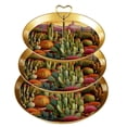 thumbnail image 1 of Cactus Elegant Plastic Cupcake Stand Display with Iron Pillars | Dessert Table Holder for Parties and Events, 1 of 6