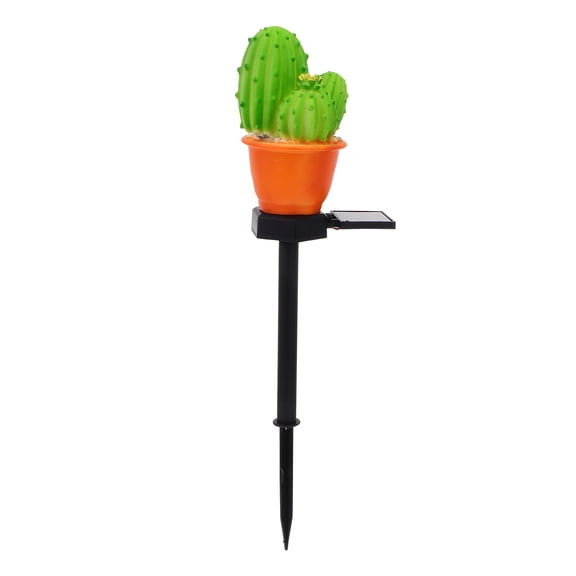 Cactus Floor Lamp Lawn Landscape Light Solar Garden Lights Outdoor Decor Plastic