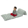 thumbnail image 1 of Cactus Floor Pillow Lounger Cover, Cartoon Style Inspired Drawing of Hedgehog Animals Saguaro and Prickly Pear, Nap Mat Printed Fabric Case for 5 Pillows, 88" x 36", Multicolor, by Ambesonne, 1 of 5