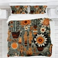 thumbnail image 1 of Cactus Floral Bedding Set, Modern Simple Unisex Bedding Set with 1 Duvet Cover and 2 Pillowcases, Christmas Gift, 1 of 4