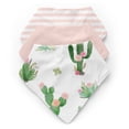 thumbnail image 1 of Sweet Jojo Designs Cactus Floral Pink Green and Grey Fabric Bandana Baby Bibs 3 Piece Set, 1 of 6
