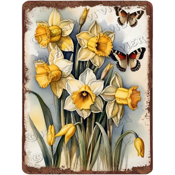 Cactus with Flower Aluminum Sign Cacti Wall Decor Southwest Cactus Decor Vintage Poster Rustic Farmhouse Cactus Decor Retro Metal Sign for Cafes Club Pub Sign Gift 12x16 Inches