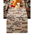 thumbnail image 1 of Cactus Flowers Table Runner-Cotton Linen- 72 Inch Holiday Dresser Scarves, Rustic Chic Old Tropical Fruit Watercolor Tablerunner for Kitchen Coffee/Dining Bedroom Living Room Dinner Scarf Décor 14x72, 1 of 7