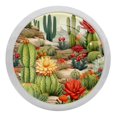 thumbnail image 1 of Cactus Fluorescent Drawer Pulls: Round 4-Pack - Glow-in-the-Dark Knobs for Cabinets, Wardrobes, and Dressers - Furniture Decor with Cabinet Handles, Fluorescent Handles, 1 of 6