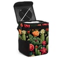 thumbnail image 1 of Cactus Foldable Car Garbage Can with Lid, Leak-Proof & Hanging Storage Bag - Trash Can for Car, 1 of 6
