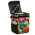 thumbnail image 1 of Cactus Foldable Car Trash Bin with Lid, Leak-proof Mini Garbage Can – Hanging Storage Bag Included, 1 of 6