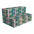 thumbnail image 1 of Cactus Foldable Mattress, Pastel Succulents Flowers, 74.8" x 39.4", Multicolor, by Ambesonne, 1 of 6