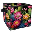 thumbnail image 1 of Cactus Foldable Toy Box with Handle, 10.8"x10.5"x10.6", Large Capacity Storage Bins, Storage Cubes, Storage Baskets, 1 of 6