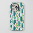 thumbnail image 1 of Cactus For All iPhone Series Protective Phone Case Botanical Design Light Blue Green, 1 of 7