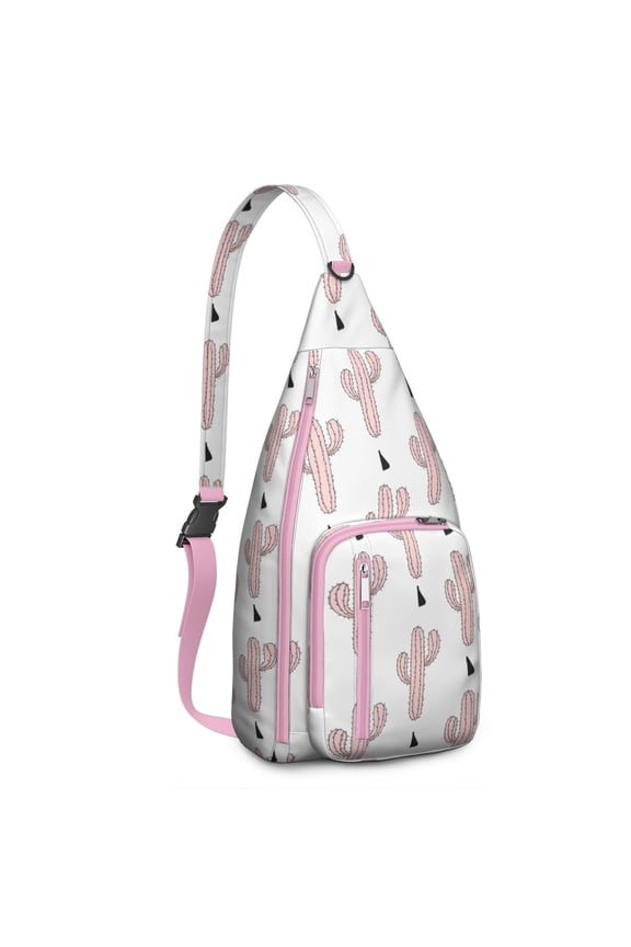 Cactus Garden Sling - Lush Succulent Arrangement, Lightweight Durable Backpack