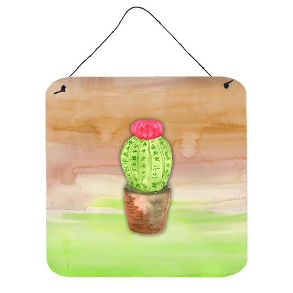 Cactus Green & Brown Watercolor Wall or Door Hanging Prints