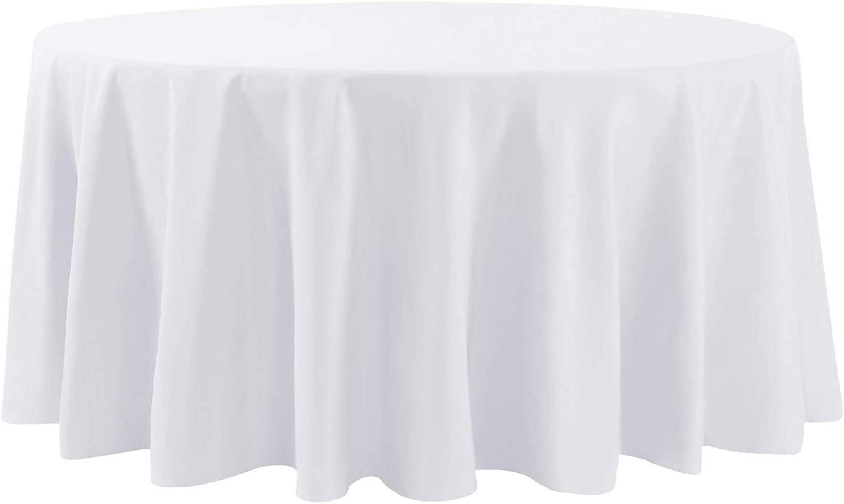 Cactus Green Succulent White Round Tablecloth Farmhouse Kitchen rative