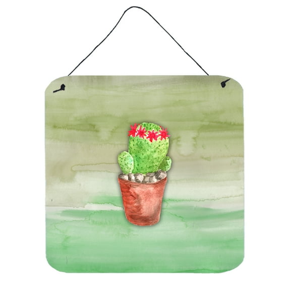 Cactus Green Watercolor Wall or Door Hanging Prints