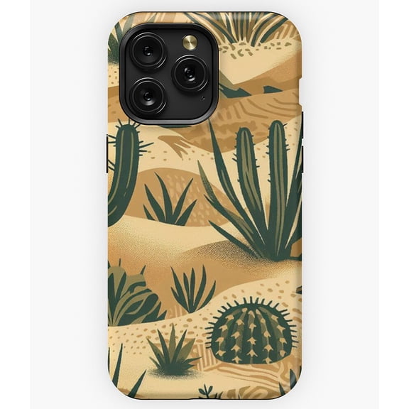Cactus Haven Desert Plant Succulent Graphic A10268 Phone Case for iPhone 11 to 17 Pro Max