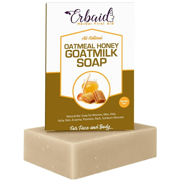 Cactus Honey & Oats Goat's Milk Soap Bar 4 oz Natural Bar Soap for