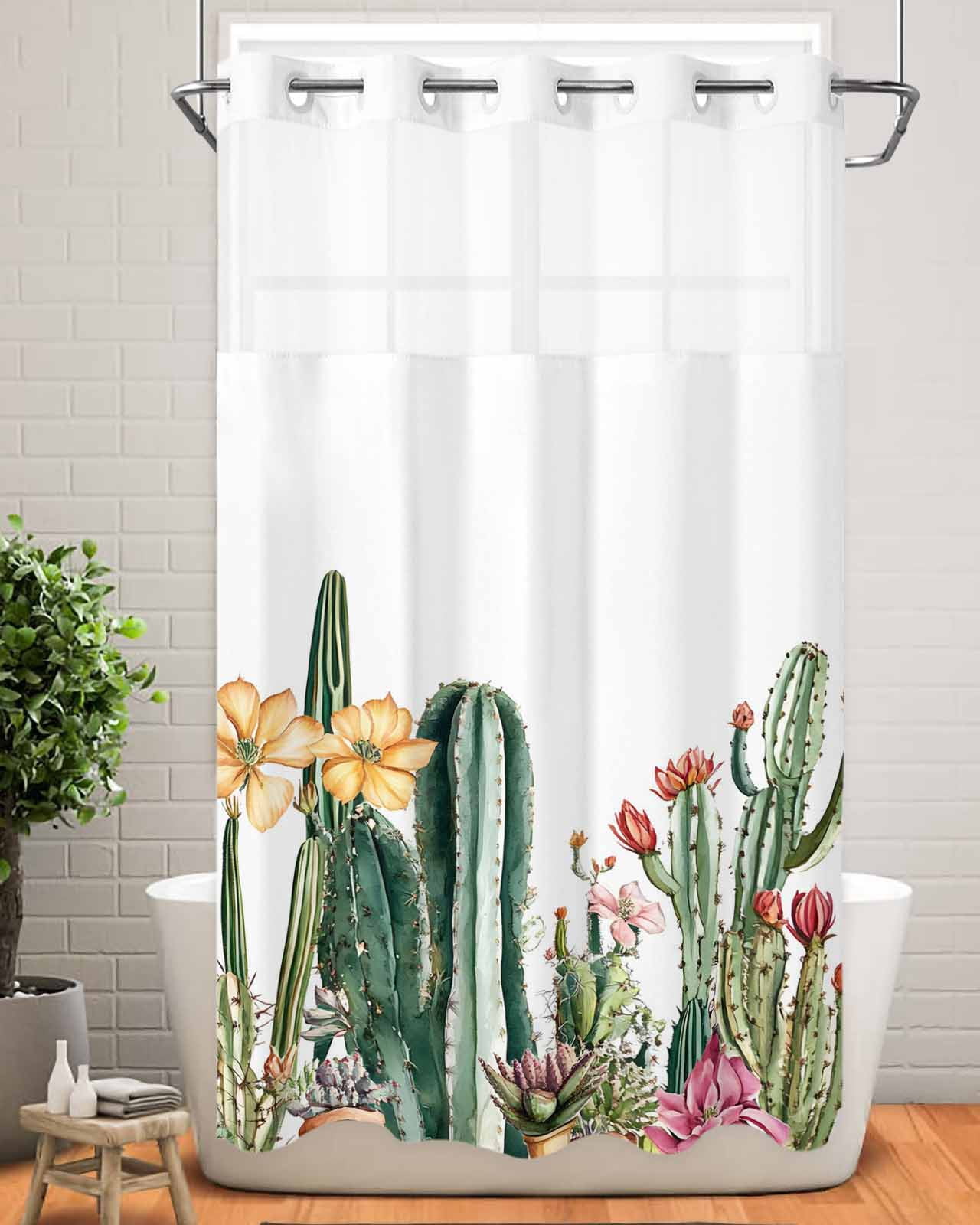 Cactus Bloom Shower Curtain NCU0DDK2351