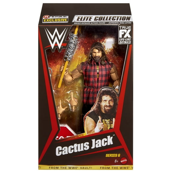 Cactus Jack (Barbed Wire 2x4) - WWE From the Vault Ringside Exclusive Series 6 Mattel WWE Toy Wrestling Action Figure