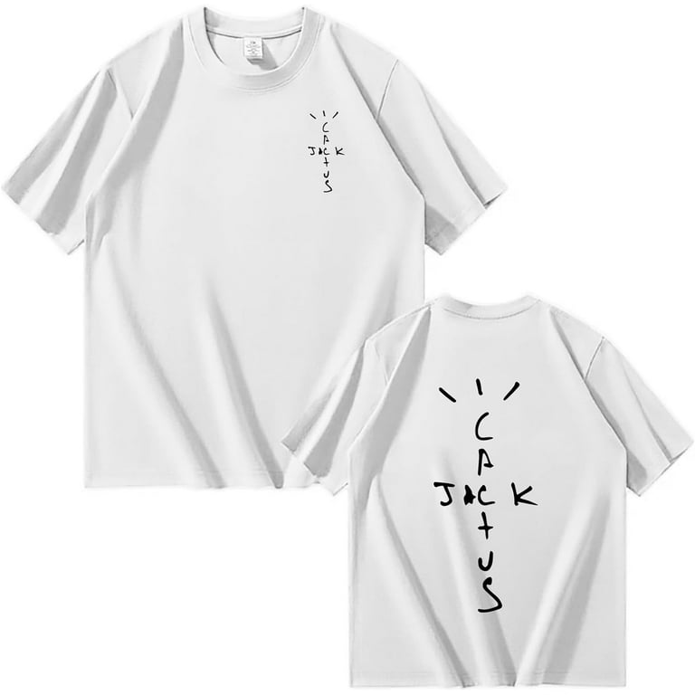Cactus Jack Swag Letter Cotton T Shirt Men Women Tee Short Sleeve Tshirt Summer Tops Multicolored