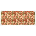 thumbnail image 1 of Cactus Kitchen Mat, Geometric Background with Zigzags Mexican Inspirations Plant Arrangement Botanical, Plush Decorative Kitchen Mat with Non Slip Backing, 47" X 19", Multicolor, by Ambesonne, 1 of 1