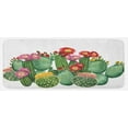 thumbnail image 1 of Cactus Kitchen Mat, Saguaro Cask Hedge Hog Prickly Pear Opuntia Tropical Botany Garden Plants Print, Plush Decorative Kitchen Mat with Non Slip Backing, 47" X 19", Multicolor, by Ambesonne, 1 of 1