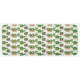 thumbnail image 1 of Cactus Kitchen Mat, Vases and Pots with Flowers Cartoon Drawing Colorful Summer Plants Design, Plush Decorative Kitchen Mat with Non Slip Backing, 47" X 19", Peach Pink Green, by Ambesonne, 1 of 1