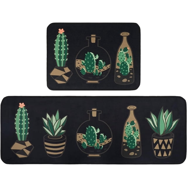 Cactus Bloom Kitchen Area Rug NCU0DK10921