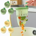 thumbnail image 1 of Cactus Kitchen Sink Strainer | Automatic Press-to-Dump Basket | Fine Mesh Food Scrap Trap | Decorative Plastic Drain Protector | Pack of 3 | 6.8 x 8.5 x 5 cm Each, 1 of 5