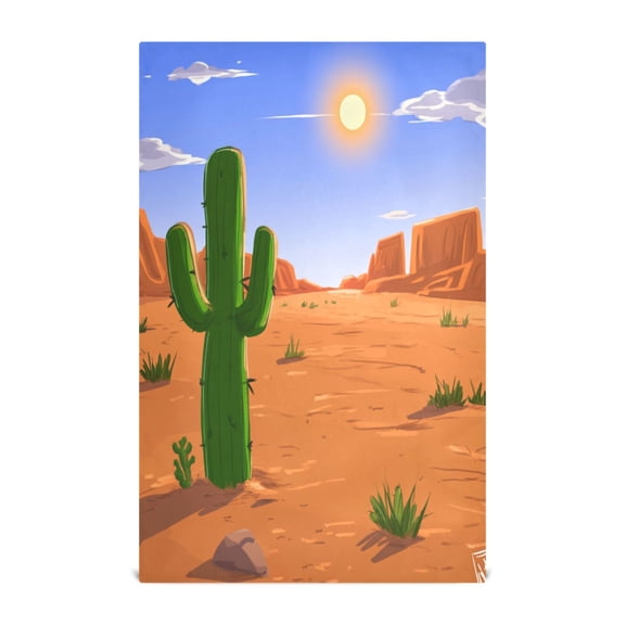 Cactus Kitchen Towels Set of 4 Tea Towels for Kitchen Decorative Waffle Dishcloths 28x18in