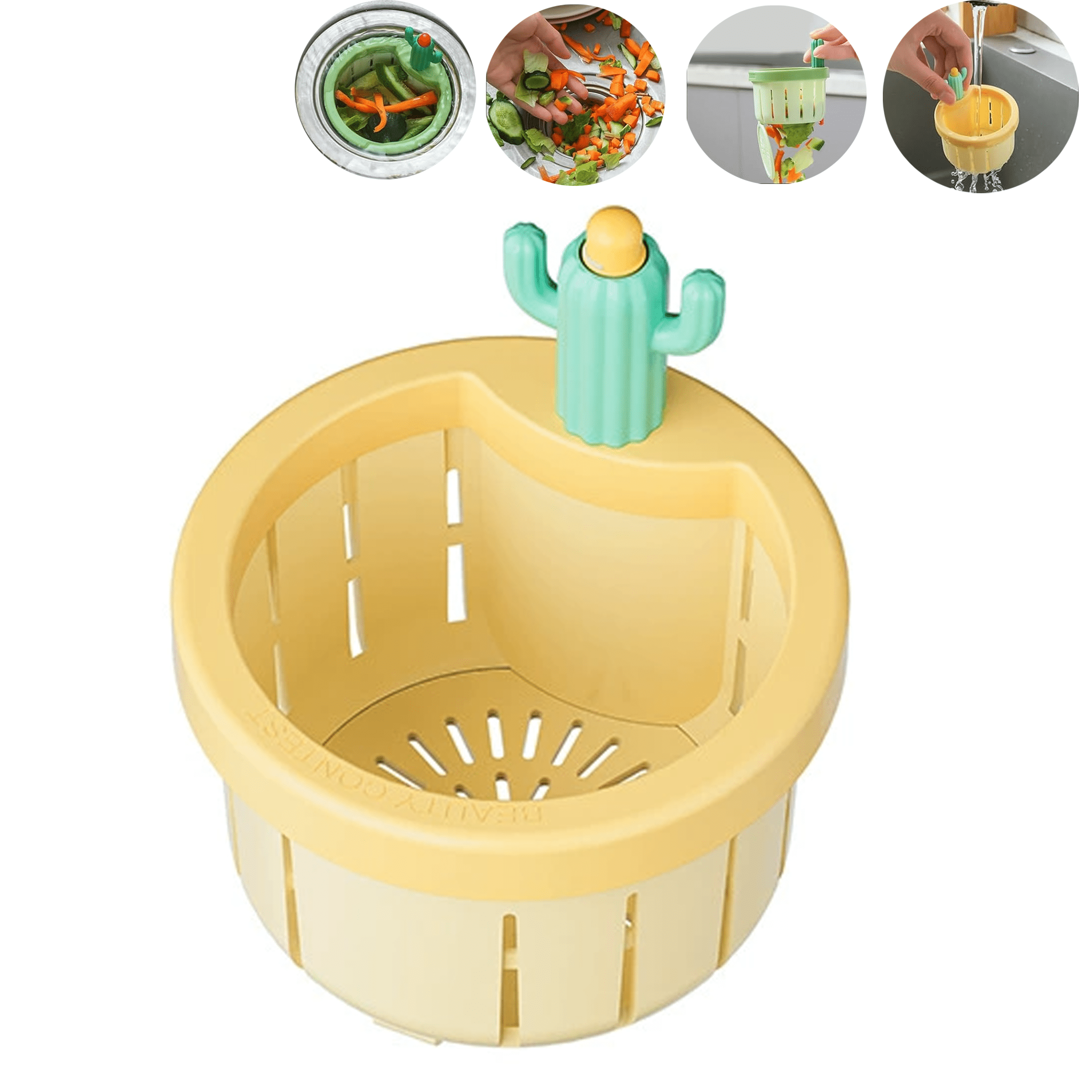 Cactus Kitchen Waste Strainer Press Release Draining Basket ...