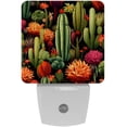 thumbnail image 1 of Cactus LED Square Night Lights - Stylish and Functional Nightlight for Better Sleep - Energy Saving Plug-in Wall Light with Auto Sensor, 1 of 6