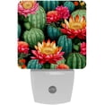 thumbnail image 1 of Cactus LED Square Night Lights - Stylish and Functional Nightlight for Better Sleep - Energy Saving Plug-in Wall Light with Auto Sensor, 1 of 6