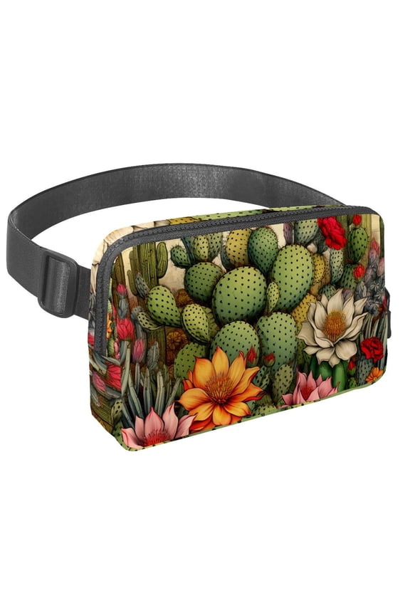 Cactus Lightweight Adjustable Crossbody Bag Fanny Pack Running Belt Extension Strap Unisex