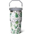thumbnail image 1 of Cactus Lover's 20 Oz Insulated Tumbler Flip Straw & Top Handle Stainless Steel Travel Mug Ideal Gift for Cactus Enthusiasts, 1 of 1