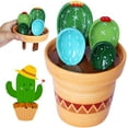 thumbnail image 1 of Cactus Measuring Spoons Set in Pot, Cute Ceramic Measuring Spoons and Cups, Kitchen Cacti Spoon with Holder, Baking Measuring Cups Ornaments Gift, 1 of 8