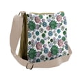 thumbnail image 1 of Cactus Messenger Bag, Succulent Plants Garden, Unisex Cross-body, by Ambesonne, 1 of 2
