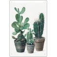 thumbnail image 1 of Cactus Metal Tin Sign Cactus with Flowers in Mexican Floral Pot Poster Cactus Bathroom Wall Decor Boho Painting Tropical Green Plant Prickly Tin Sign for Home Decorations 12x8 Inch, 1 of 6