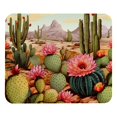 thumbnail image 1 of Cactus Mousepad 8.3x9.8 Inch Square Non-Slip Rubber Bottom Printed Desk Mat - Suitable for Office and Gaming, 1 of 6