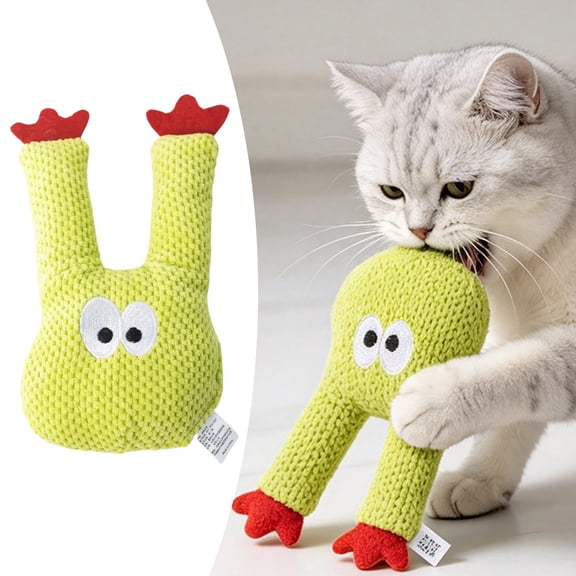 Cactus Organic Catnip Cat Without Cotton for Indoor Cats Interactive Dental Cat Chew Fun Catnip Pillow Soft Plush Teeth Cleaning Teething Kicker for Cats to Keep Them Busy (1 Set)