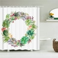 thumbnail image 1 of Cactus Pattern Bath Curtain Waterproof Fabric Shower Curtains Fresh Flower Plant Bathtub Screen for Bathroom Home ration, 1 of 4