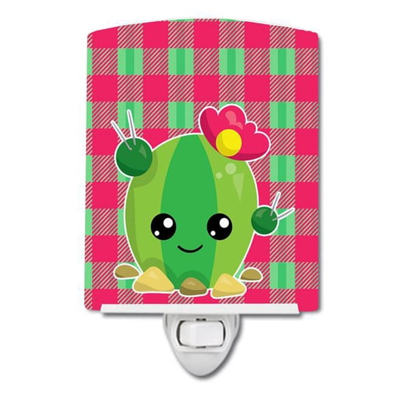 Cactus Peace Out Ceramic Night Light