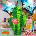 thumbnail image 1 of Cactus Pinata for Fiesta Party Decorations, Mexican Theme Piñata for Kids Birthday, Cinco de Mayo Party Game Candy Holder, 1 of 4