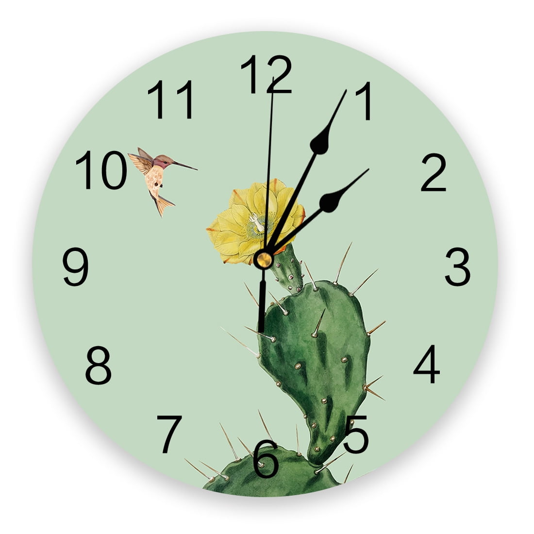 Cactus Plant Succulent Tropical Plant New Wall Clock Fashion Living ...