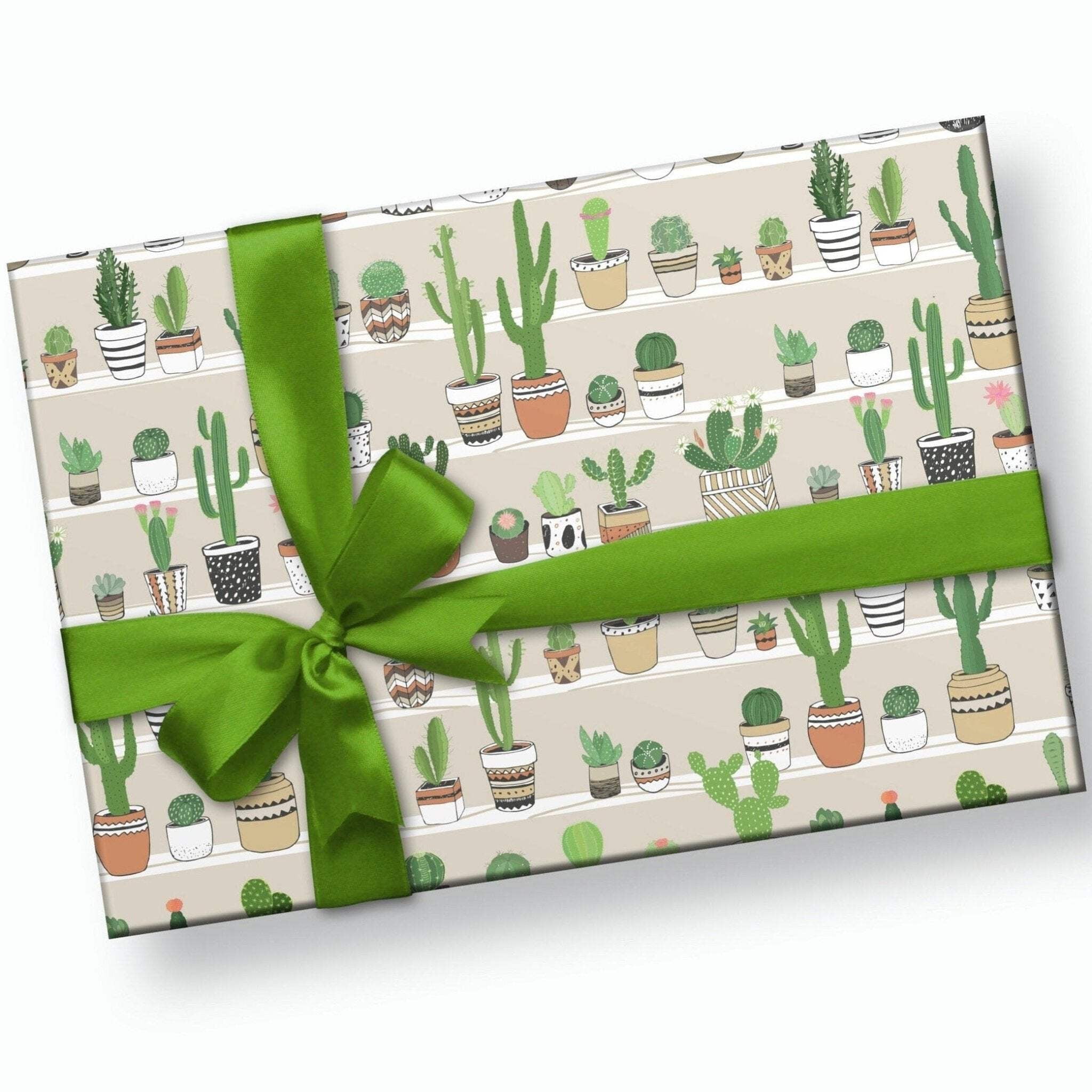 Cactus Plant Wrapping Paper